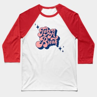 text art Baseball T-Shirt